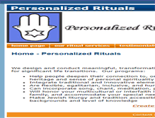 Tablet Screenshot of personalizedrituals.com